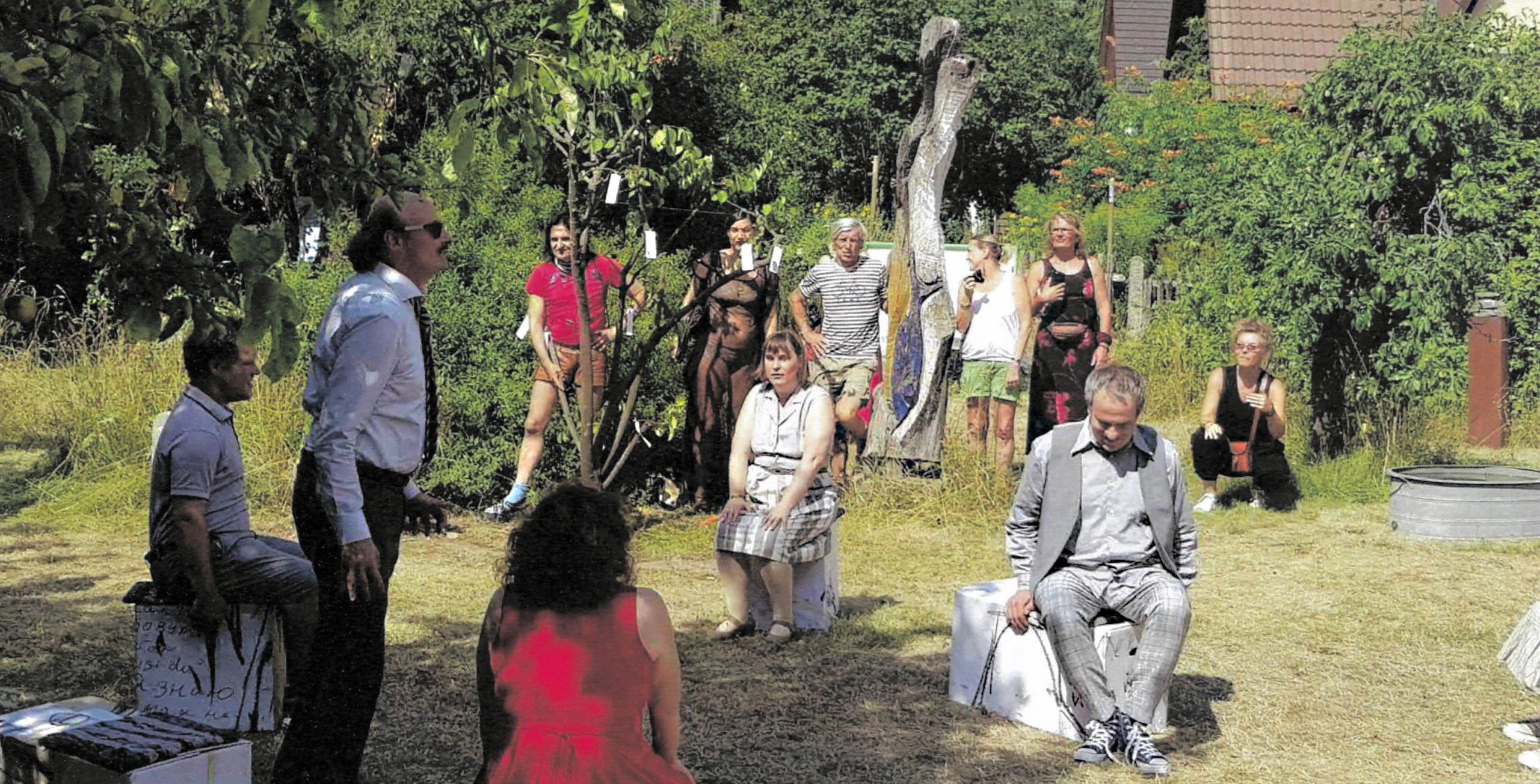 Szene bei Kunstsymposium in Jena